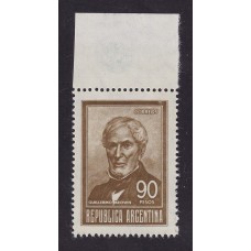 ARGENTINA 1965 GJ 1320A ESTAMPILLA NUEVA MINT PAPEL MATE BLANDO U$ 28